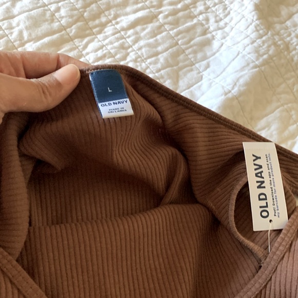 NWT! Brown ribbed bodysuit - Picture 3 of 3